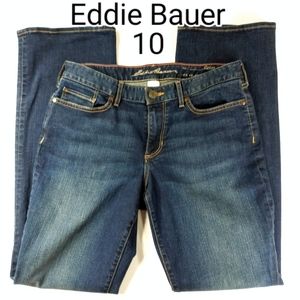 Eddie Bauer Boot Cut Curvy Stretch Denim Jeans 10